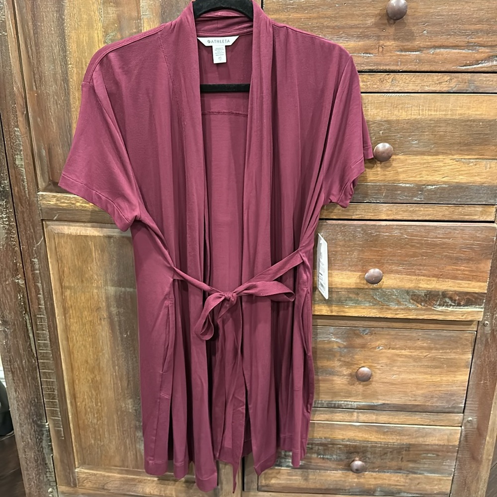 Athleta Nighttime Bliss Short Sleeve Robe